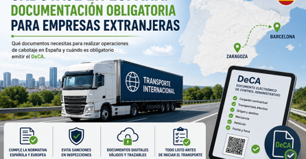 Documentación obligatoria para realizar una operación de cabotaje en España por una empresa extranjera