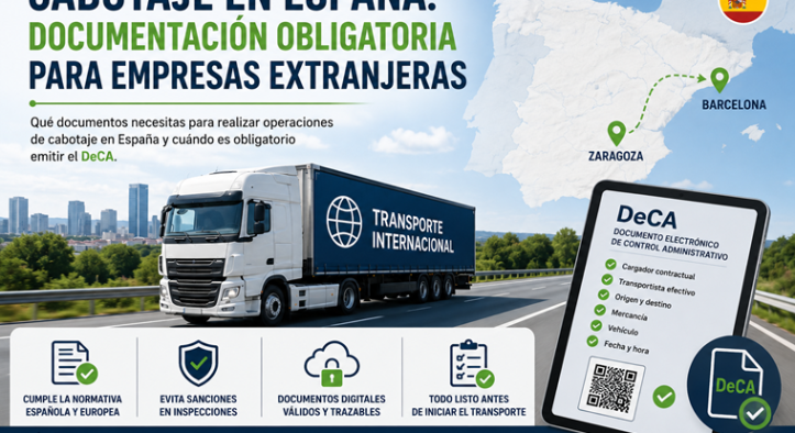 Cabotaje en España: documentación obligatoria para empresas extranjeras